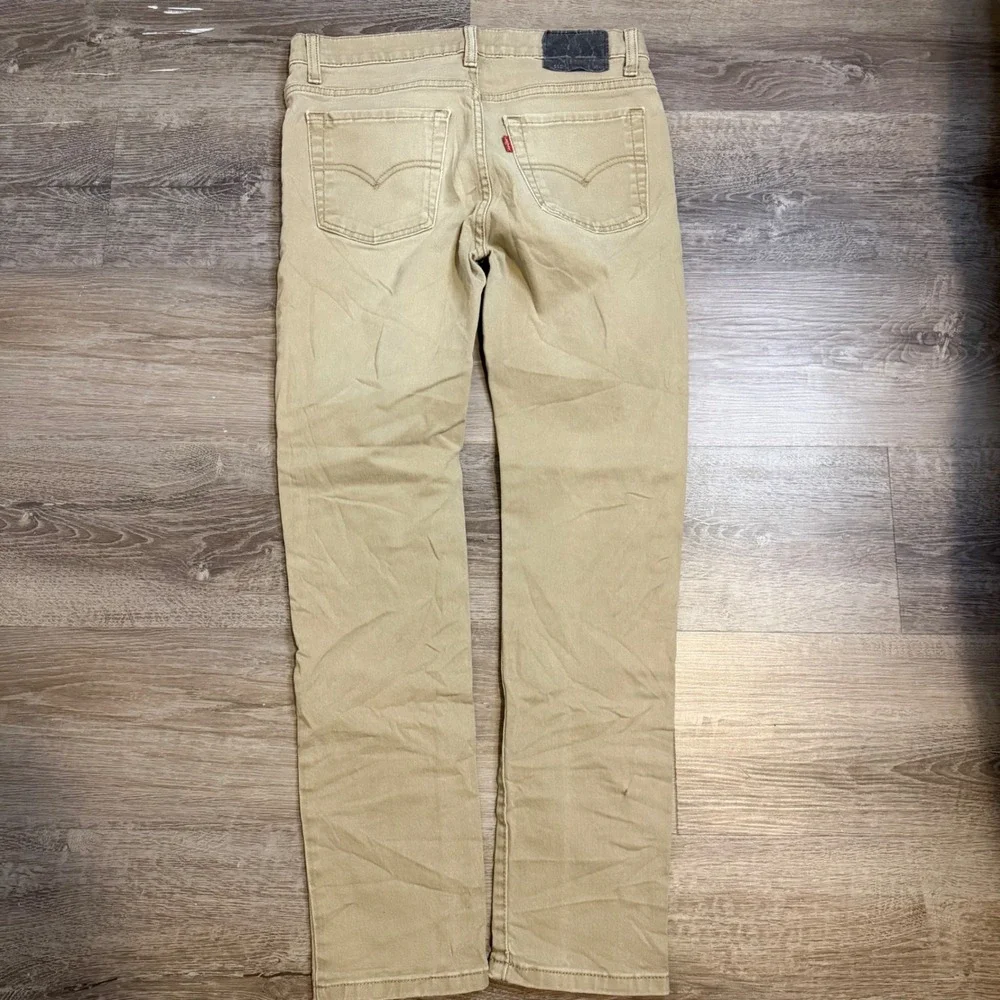 Levi's 510 Skinny Fit Khaki Tan Jeans Mens W29 L29 Cotton Blend